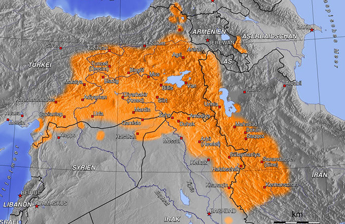 Естесвените граници на Кюрдистан 