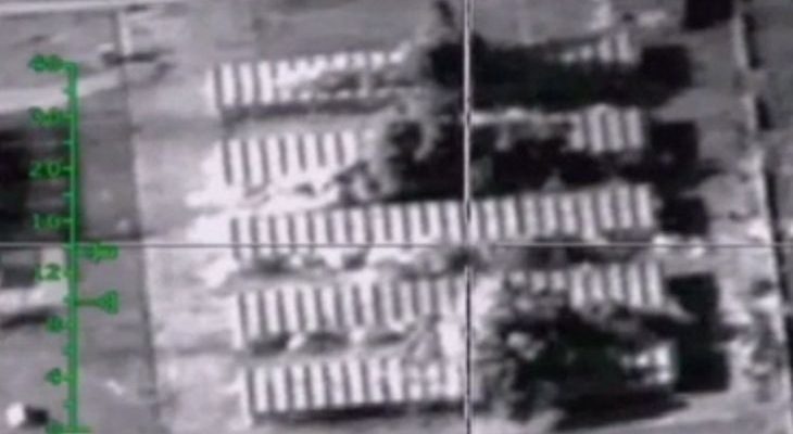 Шест руски Ту-22М3 сравниха със земята складове с оръжие и военна техника на джихадистите (ВИДЕО)