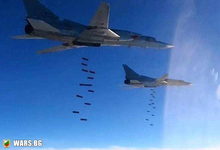 Руски самолети изсипаха огън и жупел върху терористите в Сирия (ВИДЕО)