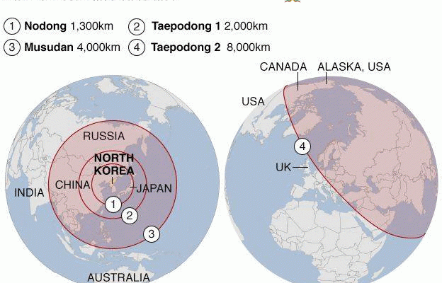 BBC: Ракетите на Северна Корея могат да достигнат и до България