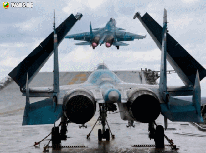 Шпионска мисия: Френски изтребители Rafale разкрили „козовете” на руския палубен Су-33