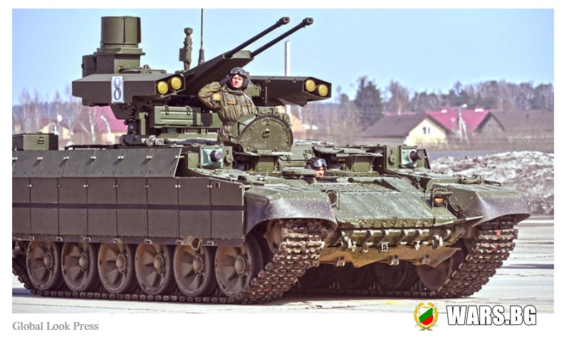 Ешелон, съставен от новите БМП "Терминатор", ще подпомага руските и китайските бронирани сили