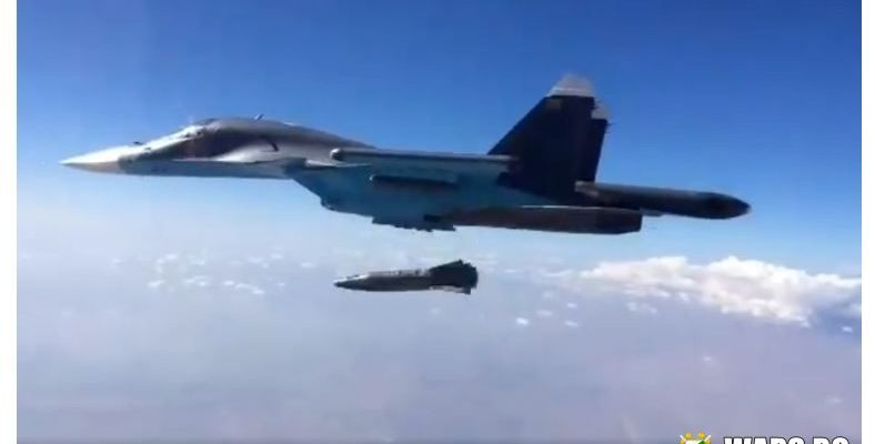 В Сирия Су-34 взриви бункер на терористите с 1,5-тонна бомба