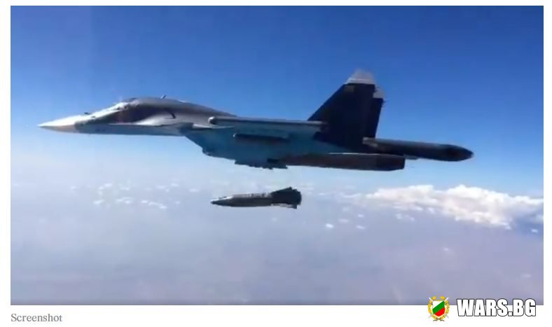 В Сирия Су-34 взриви бункер на терористите с 1,5-тонна бомба
